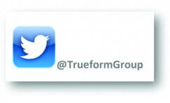 twitter logo and "@TrueformGroup" text for Trueform's twitter.