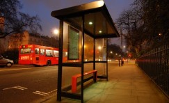 view of a bus shelter to represent Trueform's product catalogue.