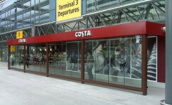 view of a costa anti terrorism bomb blast resistant shelter.