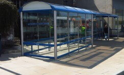 bus shelter in Nottingham to represent Council contract awarded Trueform.