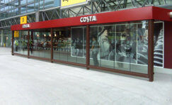 view of a costa anti terrorism bomb blast resistant shelter.