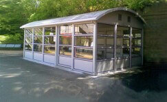 view of installed prestige waiting shelter