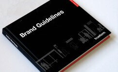 Trueform branded book titled "Brand Guidelines".