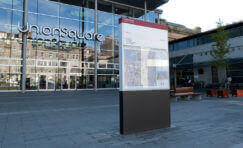 Aberdeen wayfinding signage totem.
