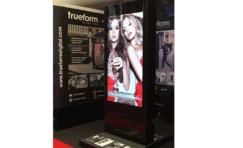 digital totem at retail digital signage expo.