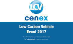 Low carbon vehicle 2017 event advertisement.