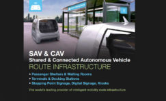 Shared & Connected Autonomous Vehicle route infrastructure