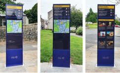 Dunfermline Wayfinding Installed | Trueform