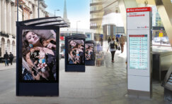 Future-ready bus infrastructure delivered by Trueform in partnership with UK councils, featuring a modern, accessible bus shelter.